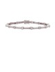 0.58ct Diamond 18K White Gold Bracelet