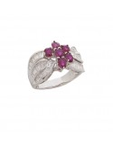 1.36ct Ruby 18K Gold Diamond Ring