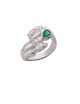 0.26ct Emerald 18K Gold Diamond Ring