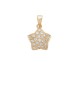 0.60ct Diamond 18K Gold Star Shaped Pendant