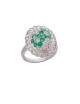 0.72ct Emerald 18K Gold Diamond Ring