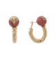 18.40 gram 18K Italian Gold Enamel Earrings
