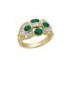 0.78ct Emerald 18K Gold Diamond Ring