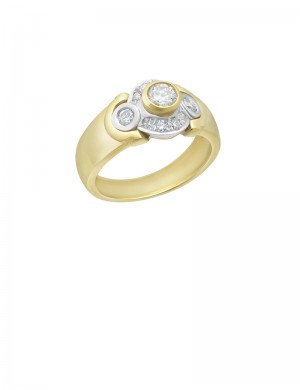 0.67ct Diamond 18K Gold Ring