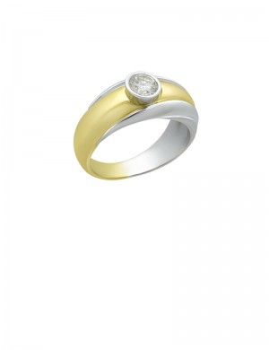 0.61ct Diamond 18K Gold Ring