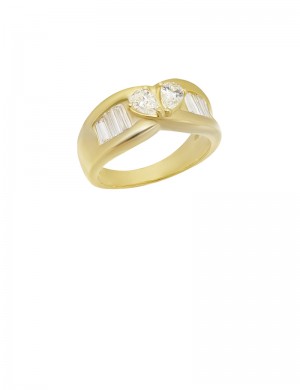 1.05ct Diamond 18K Gold Ring