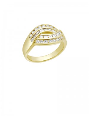 0.74ct Diamond 18K Gold Ring