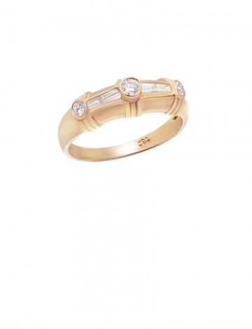 0.35ct Diamond 18K Gold Ring