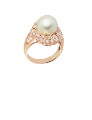 10.5mm South Sea Pearl in 18K Gold Ring