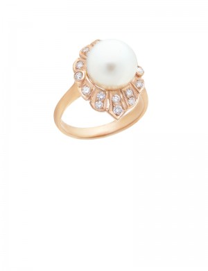 10mm South Sea Pearl 18K Gold Ring