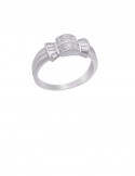 0.70ct Diamond Platinum 18K Gold Ring