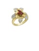 0.50ct Ruby 18K Gold Diamond Ring