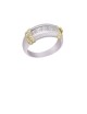 0.98ct Diamond Platinum 18K Gold Ring