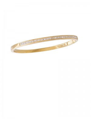 2.03ct Diamond 18K Gold Bangle