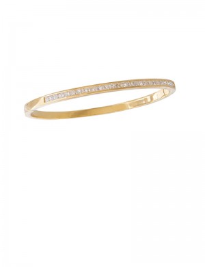 1.45ct Diamond 18K Gold Bangle