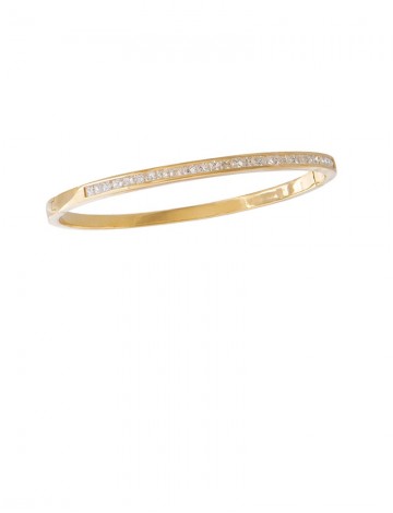 1.45ct Diamond 18K Gold Bangle