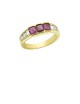 1.35ct Ruby 18K Gold Diamond Ring