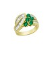 0.85ct Emerald 18K Gold Diamond Ring