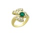 0.38ct Emerald 18K Gold Diamond Ring