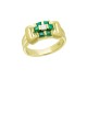 0.61ct Emerald 18K Gold Diamond Ring