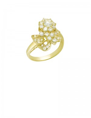 1.04ct Diamond 18K Gold Ring