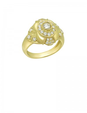 0.76ct Diamond 18K Gold Ring