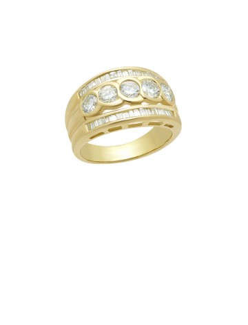 1.42ct Diamond 18K Gold Ring