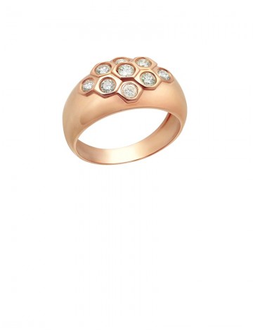0.61ct Diamond 18K Gold Ring
