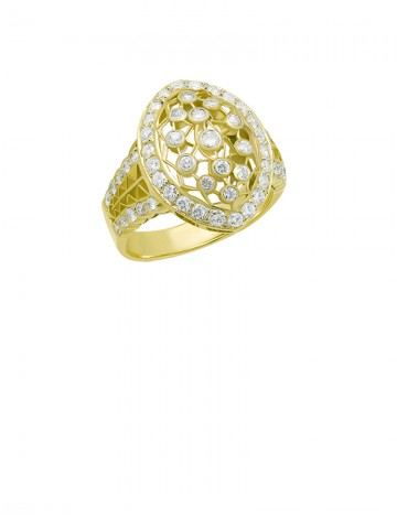 0.98ct Diamond 18K Gold Ring