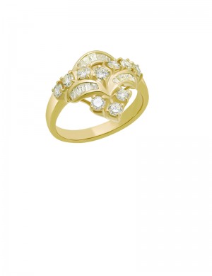 1.04ct Diamond 18K Gold Ring