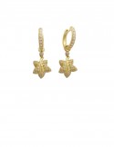 0.59ct Diamond 18K Yellow Gold Earrings