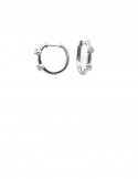 Diamond loop Earrings 18K Gold