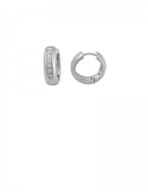 0.24ct Diamond 18K WHite Gold Earrings