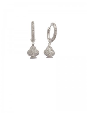 0.42ct Diamond 18K White Gold Earrings