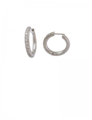 0.48ct Diamond 18K White Gold Earrings