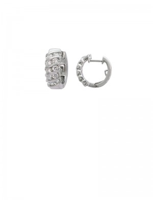 0.36ct Diamond 18K White Gold Earrings