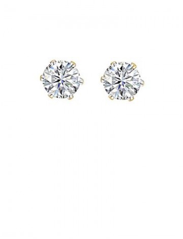 0.96ct Diamond 18K Gold Stud Earrings