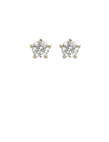 0.41ct Diamond 18K Gold Stud Earrings