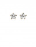 0.41ct Diamond 18K Gold Stud Earrings