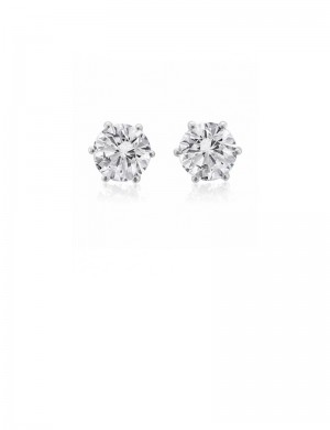 0.56ct Diamond 18K Gold Stud Earrings