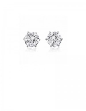 0.56ct Diamond 18K Gold Stud Earrings