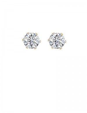 0.65ct Diamond 18K Gold Stud Earrings