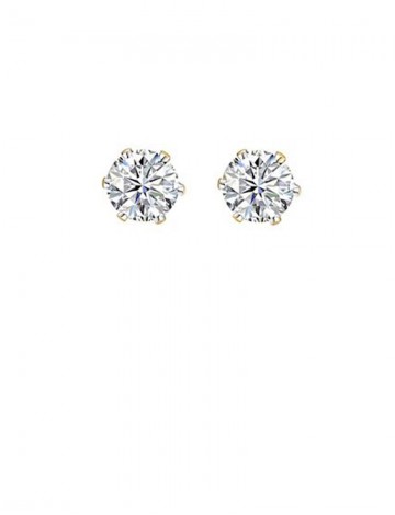 0.65ct Diamond 18K Gold Stud Earrings