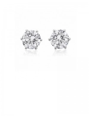 1.51ct Diamond 18K Gold Stud Earrings