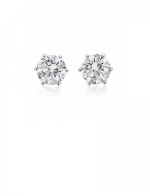 0.94ct Diamond 18K Gold Stud Earrings