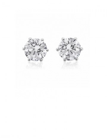 1.29ct Diamond 18K Gold Stud Earrings