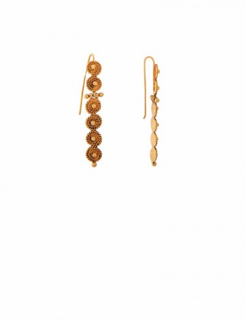 6.90 gram 18K Italian Gold Earrings