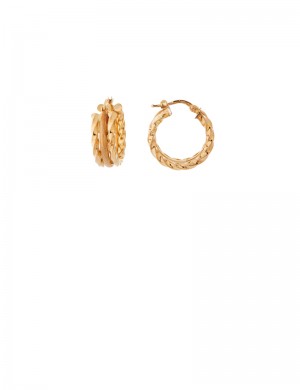 5.77gm 18K Italian Gold Earrings