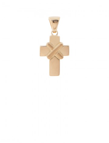 4.05 gram18K Italian Gold Cross pendant