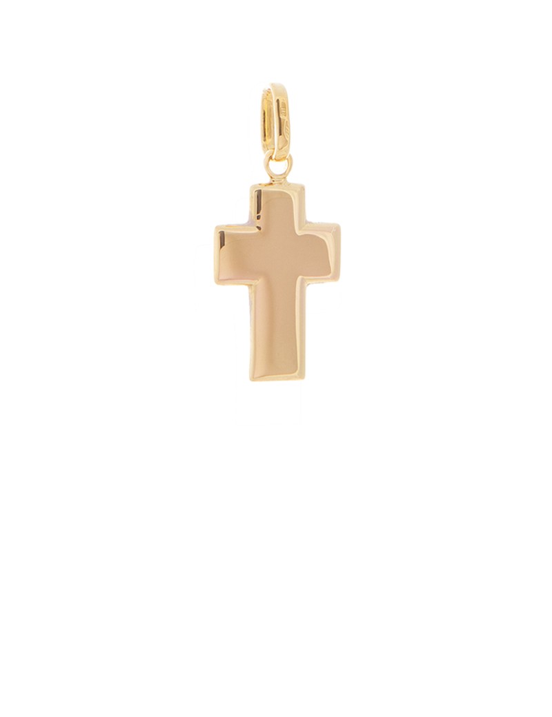 Gold cross shop charm